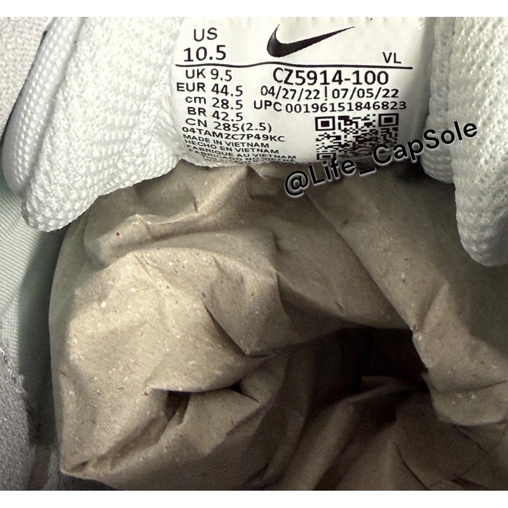 Size 10.5 Nike Force Trout 8 Pro MCS Baseball Cleats White CZ5914-100 Men's New - Picture 7 of 7
